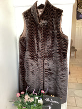 Load image into Gallery viewer, Malissa J Faux Fur Swirl Long Luxe Gilet
