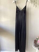 Load image into Gallery viewer, Black Satin WideLeg Jumpsuit
