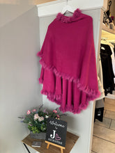 Load image into Gallery viewer, Multiway Fur Trim Cape
