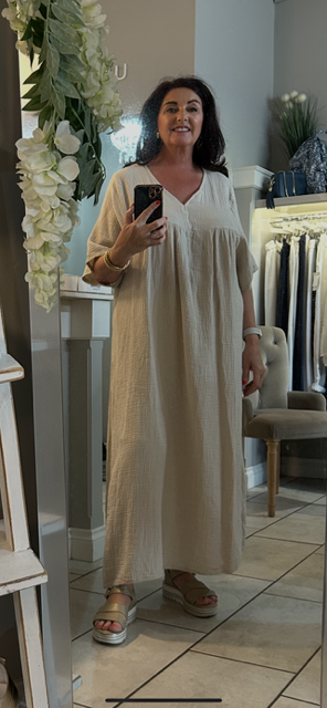 Seersucker Shift Dress