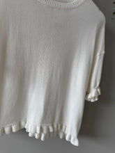 Load image into Gallery viewer, Ruffle Trim Fine Knit Top

