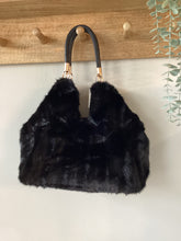 Load image into Gallery viewer, Malissa J  Faux Fur Stripe Effect Bag
