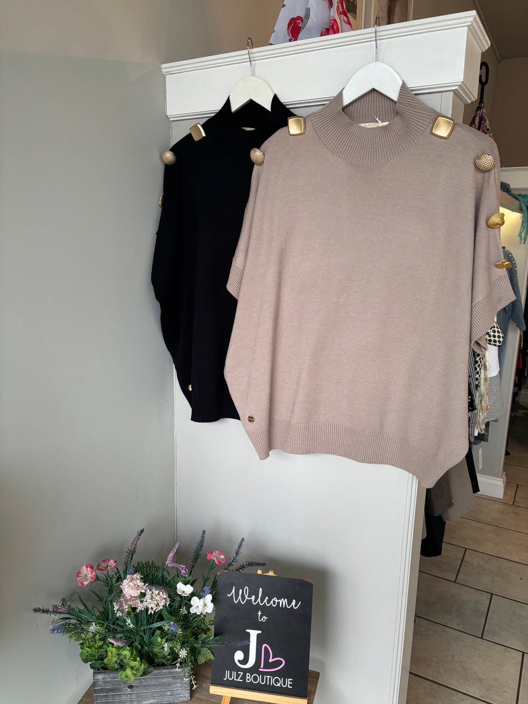 Malissa J - Statement Button Knit