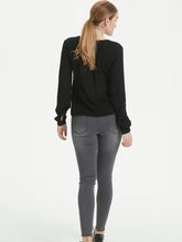 Load image into Gallery viewer, KAFFE Amber V Neck Blouse
