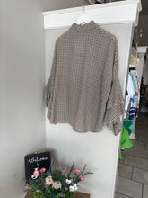 Load image into Gallery viewer, Checkered Tie Front Blouse

