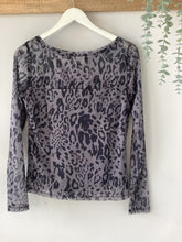 Load image into Gallery viewer, KAFFE Johanna Leopard Print Mesh Top
