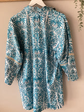 Load image into Gallery viewer, Elie Beaumont Serendipity Aqua Boroque Overshirt
