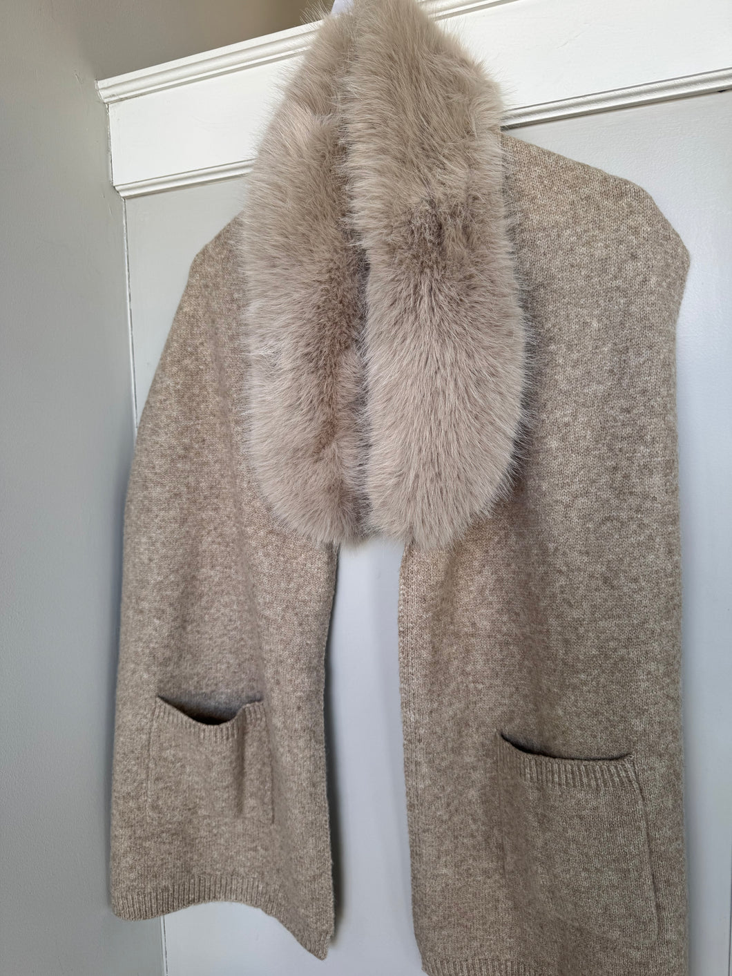 Elie Beaumont Faux Fur Wrap