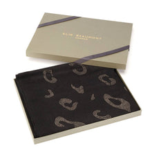 Load image into Gallery viewer, Ellie Beaumont Leopard Diamante Scarf
