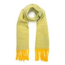 Load image into Gallery viewer, Ellie Beaumont Tonal Lime Winter Scarf
