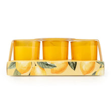 Load image into Gallery viewer, Set of 3 Votive Candles - Sweet Lemon &amp; Rosemary
