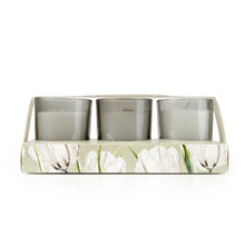Load image into Gallery viewer, Set of 3 Votive Candles - White Tulip &amp; Bergamot
