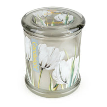 Load image into Gallery viewer, Large Glass Jar - White Tulip &amp; Bergamot
