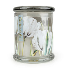 Load image into Gallery viewer, Large Glass Jar - White Tulip &amp; Bergamot
