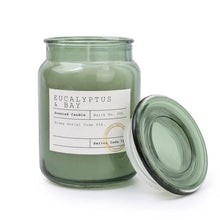Load image into Gallery viewer, large Apothecary Lided Candle – Eucalyptus and Bay
