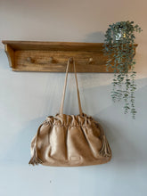 Load image into Gallery viewer, Every Other Drawstring Faux Suede Tassel Bag
