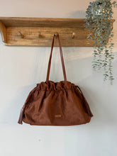 Load image into Gallery viewer, Every Other Drawstring Faux Suede Tassel Bag
