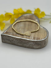 Load image into Gallery viewer, Malissa J Elasticated Diamante Heart Bracelet
