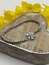 Load image into Gallery viewer, Malissa J Elasticated Diamante Flower Bracelet
