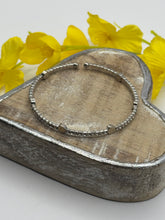 Load image into Gallery viewer, Malissa J Diamante Heart Stretch Bangle
