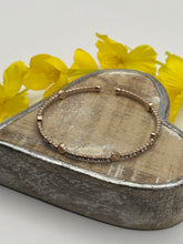 Load image into Gallery viewer, Malissa J Diamante Heart Stretch Bangle

