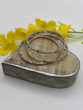 Load image into Gallery viewer, Malissa J Diamante Heart Stretch Bangle
