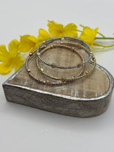 Load image into Gallery viewer, Malissa J Diamante Heart Stretch Bangle
