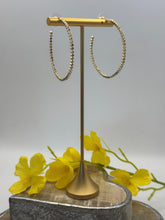 Load image into Gallery viewer, Malissa J Coloured Diamanté Hoop Earrings
