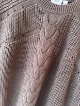 Load image into Gallery viewer, Saint Tropez Cable Knit Tank Top-chocolate
