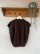 Load image into Gallery viewer, Saint Tropez Cable Knit Tank Top-chocolate
