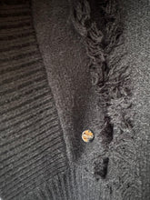Load image into Gallery viewer, Malissa J Black Fringe Throw Over
